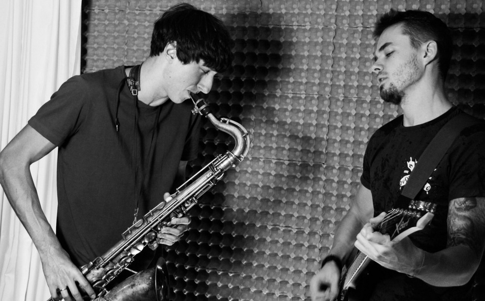 Saxophone and guitar, Ivan and Alexander from IMIRA band