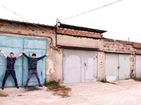 The garage in which was recorded the first album of the IMIRA band